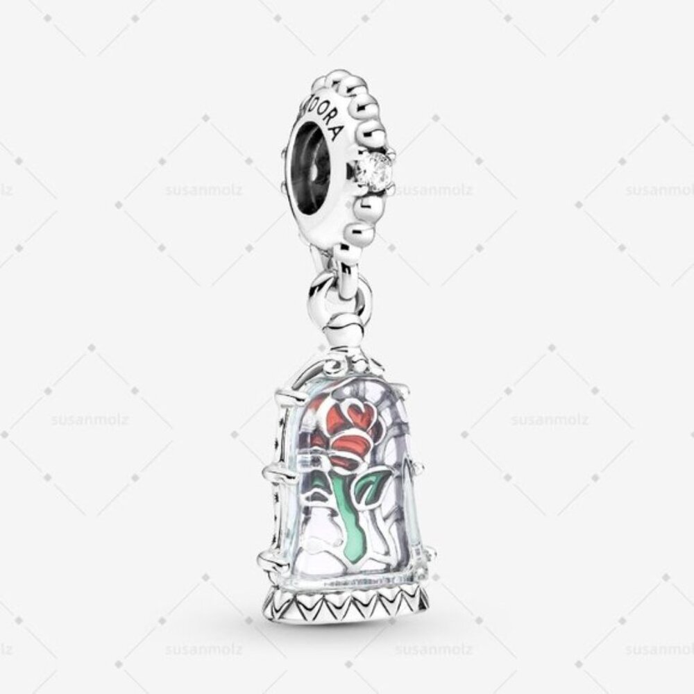 Pandora Disney Beauty And The Beast Enchanted Ros… - image 1